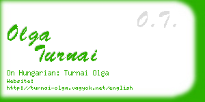 olga turnai business card